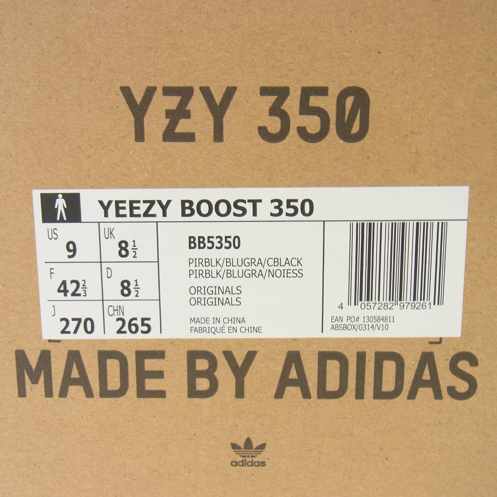 adidas アディダス BB5350 YEEZY Boost 350 Pirate Black イージーブースト350 パイレート ブラック スニーカー 27cm【中古】