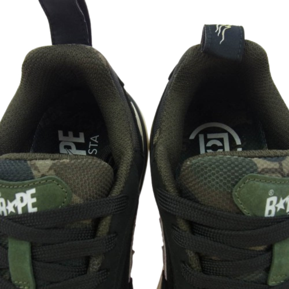 A BATHING APE アベイシングエイプ BAPE X CLOT SHARK STA クロット シャーク スター スニーカー ブラック系 26.5cm【美品】【中古】