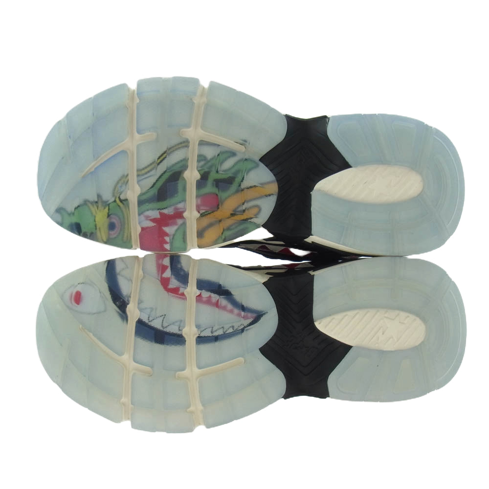 A BATHING APE アベイシングエイプ BAPE X CLOT SHARK STA クロット シャーク スター スニーカー ブラック系 26.5cm【美品】【中古】