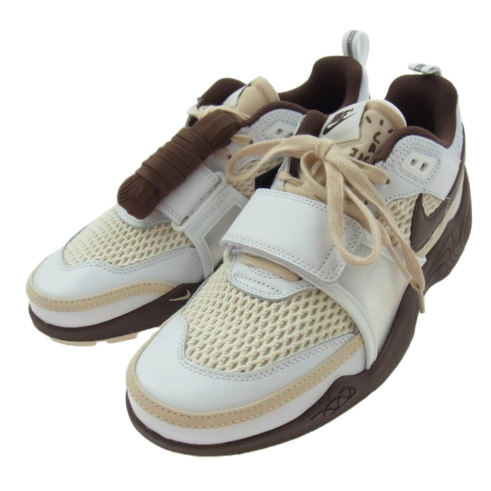 NIKE ナイキ HQ3073-100 × Travis Scott トラヴィススコット Zoom Field Jaxx White and Light Chocolate ズームフィールドジャックス スニーカー ブラウン系 ホワイト系 27cm【新古品】【未使用】【中古】