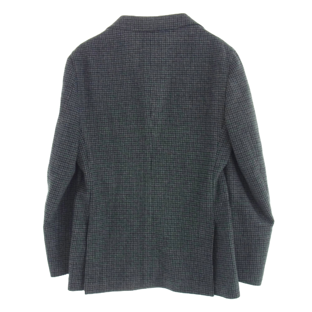 UNITED ARROWS ユナイテッドアローズ 3122-145-1416 green label relaxing テーラード ジャケット 千鳥格子 ツイード グレー系 グリーン系 44【中古】