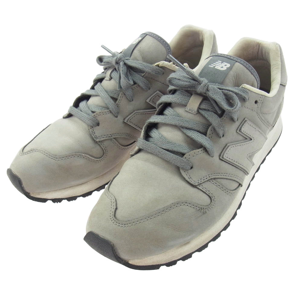 NEW BALANCE ニューバランス U520SUA UNITED ARROWS別注 ロー カット スニーカー ヌバックレザー グレー グレー系 27.5cm【中古】