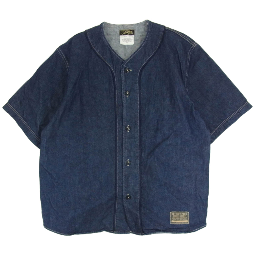 COLIMBO コリンボ BD-02 DOOLITTLE BASEBALL SHIRT ドリトル インディゴ デニム ベースボール シャツ インディゴブルー系 M【中古】