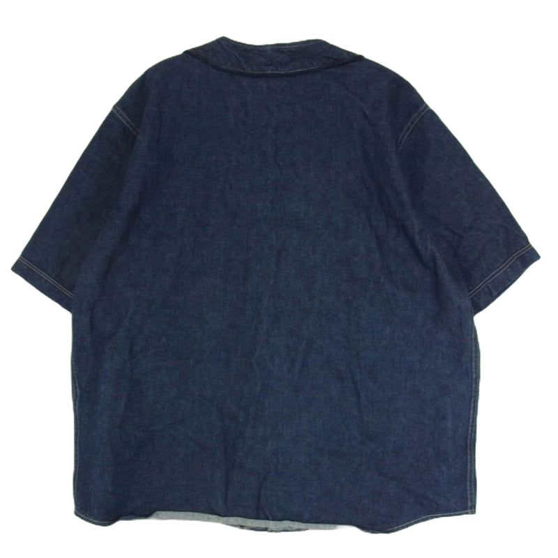 COLIMBO インディゴデニム ベースボールシャツ 10oz COLIMBO 10oz デニム ベースボールシャツ インディゴ M