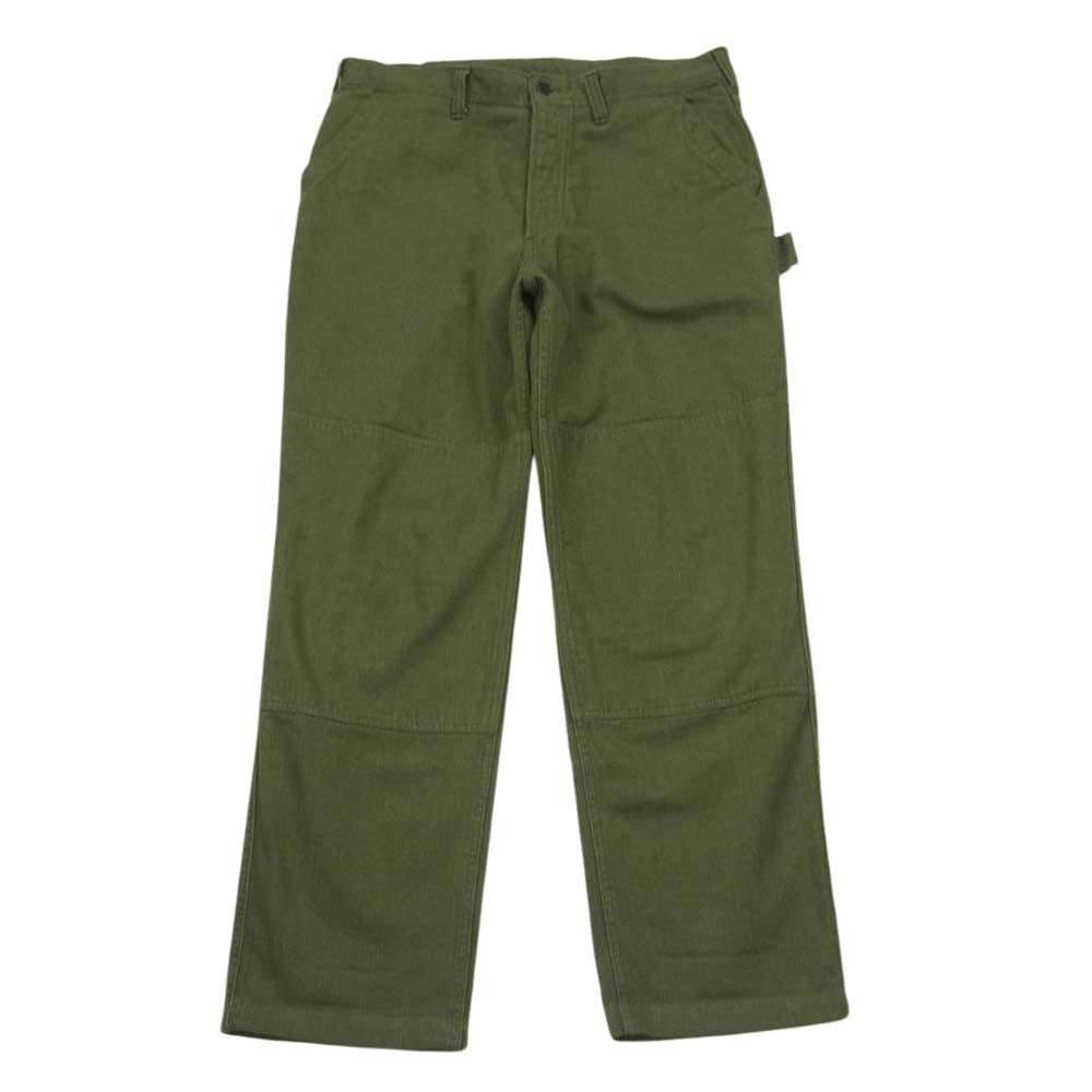 FREEWHEELERS フリーホイーラーズ GREASE MONKEY OVERALLS グリースモンキー オーバーオールズ パンツ グリーン系 34 × 32【中古】