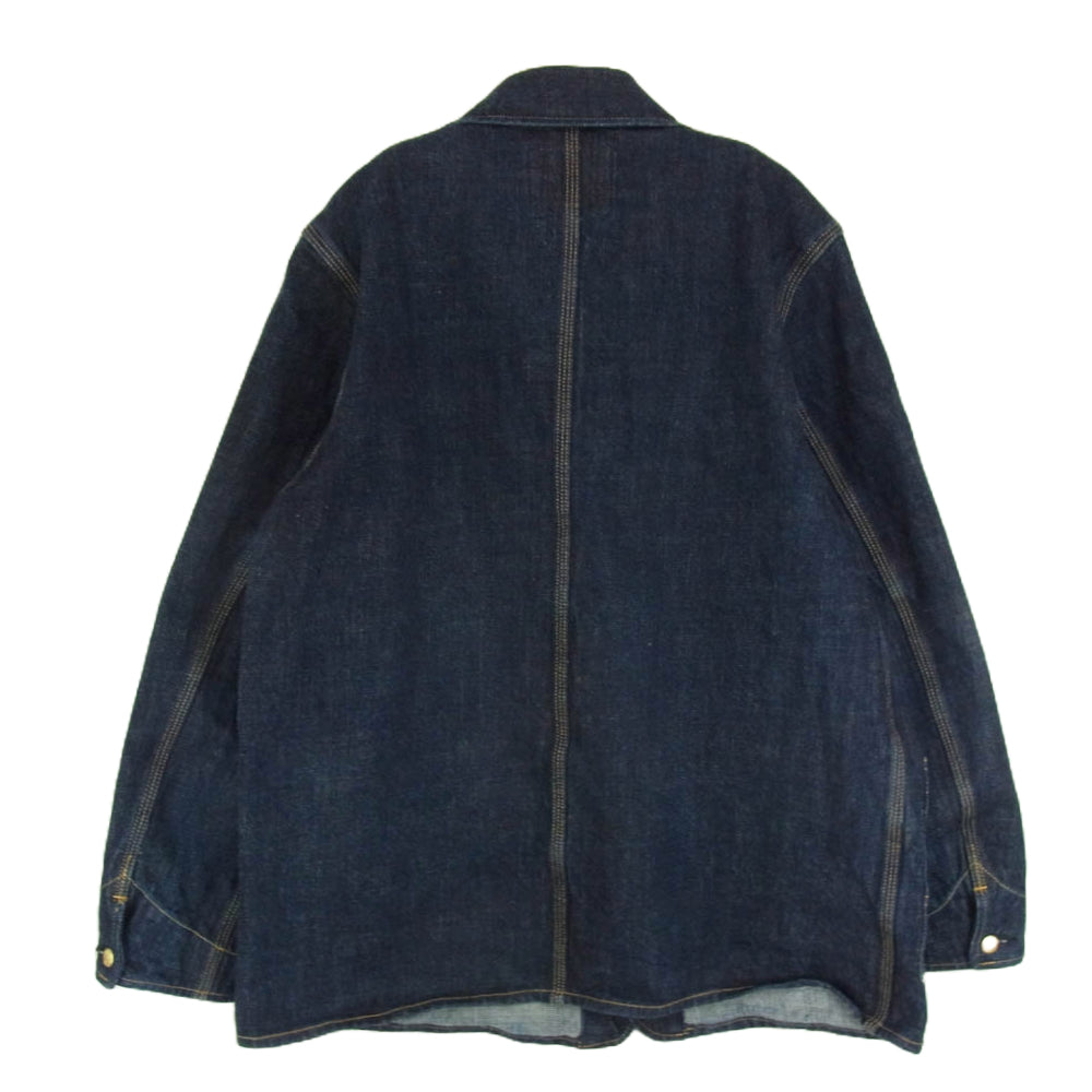 トロフィークロージング Dirt Denim Coverall ダート デニム カバーオール ジャケット 14.5oz セルビッチデニム インディゴブルー系 40【中古】