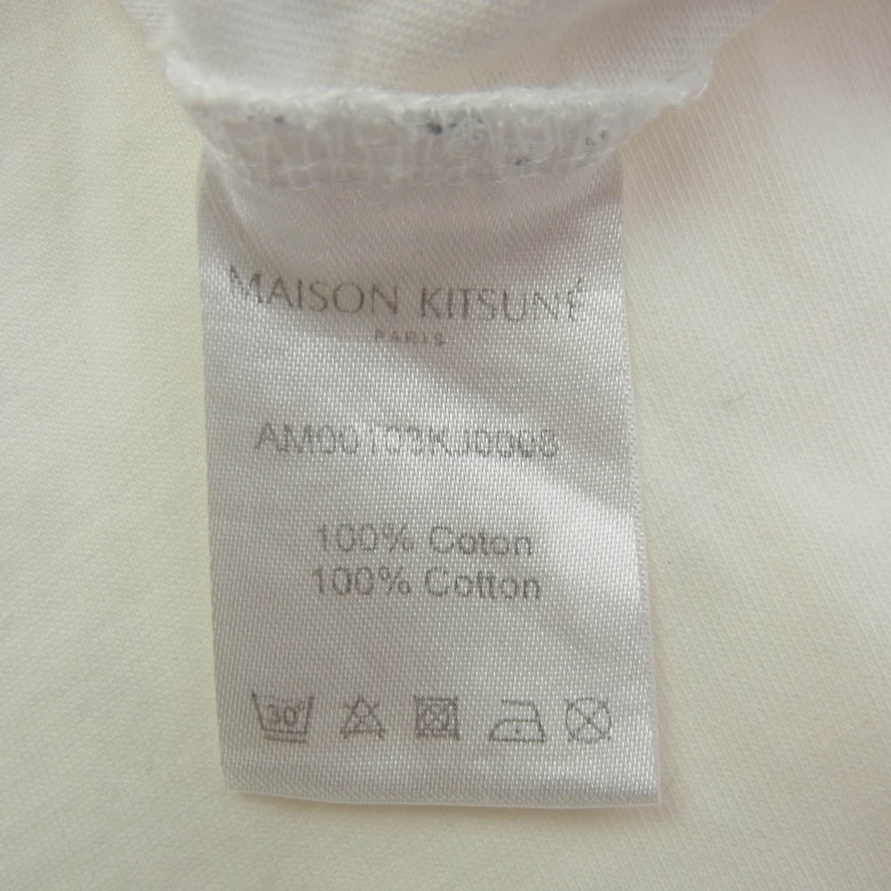 MAISON KITSUNE メゾンキツネ フォックスヘッド パッチ クラシック Ｔシャツ ホワイト系 M【中古】