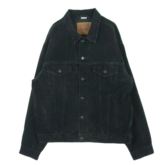 Levi's リーバイス 70507-0260 RELAXED TRACKER ブラックデニム トラッカー ジャケット ブラック系 L【中古】