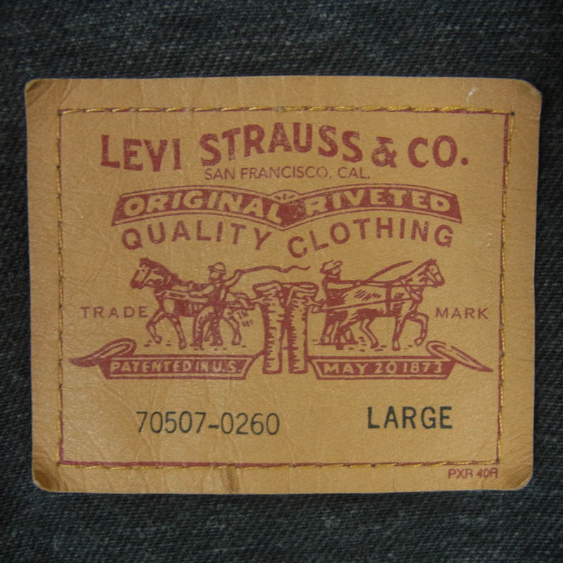 Levi's リーバイス 70507-0260 RELAXED TRACKER ブラックデニム