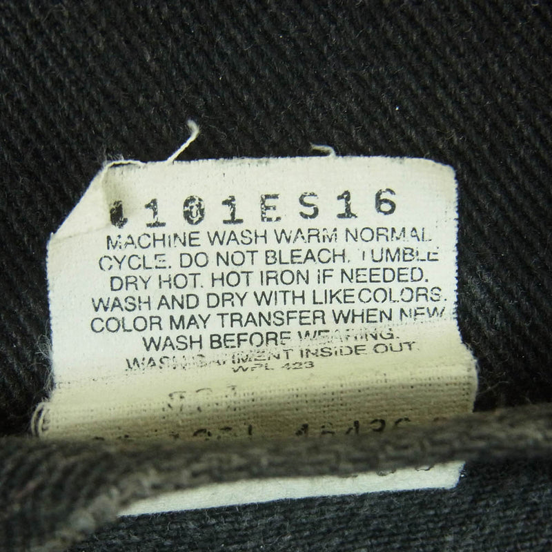 Levi's リーバイス 70507-0260 RELAXED TRACKER ブラックデニム