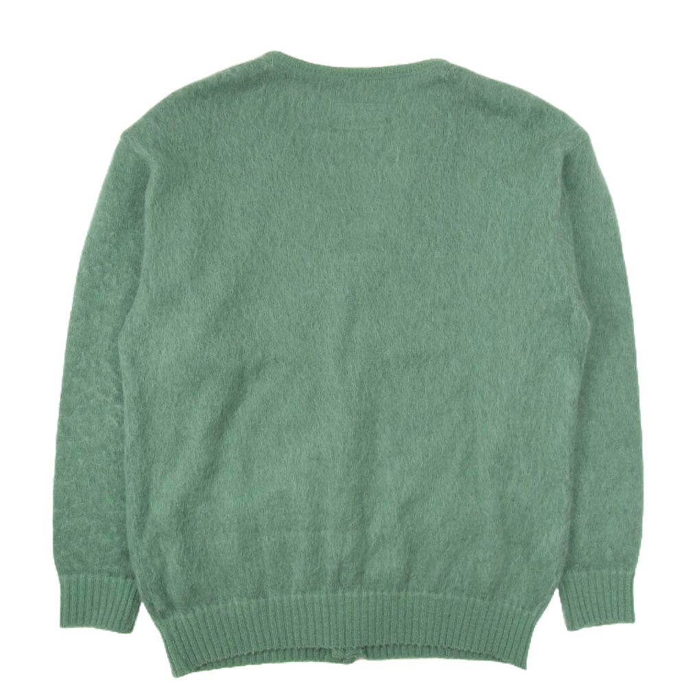 WACKO MARIA ワコマリア 22AW 22FW-WMK-KN06 MOHAIR CARDIGAN モヘア カーディガン グリーン系 XL【中古】