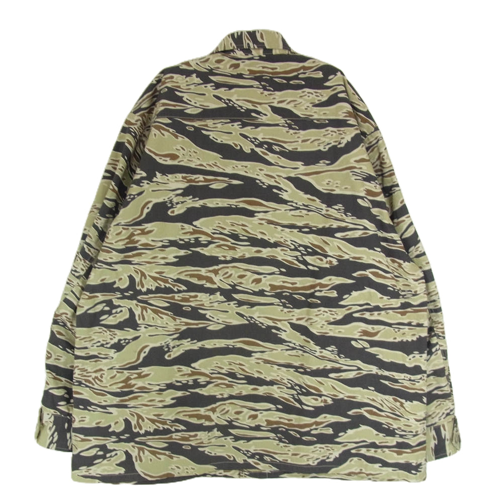 WACKO MARIA ワコマリア 25SS-WMO-ML07 TIGER CAMO FATIGUE JACKET タイガー カモ ミリタリー ジャケット カーキ系 L【美品】【中古】