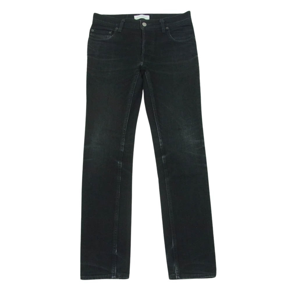 ROTTWEILER ロットワイラー RW-M7A-03019 ボタンフライ スキニー デニム パンツ 日本製 ブラック系 30【中古】