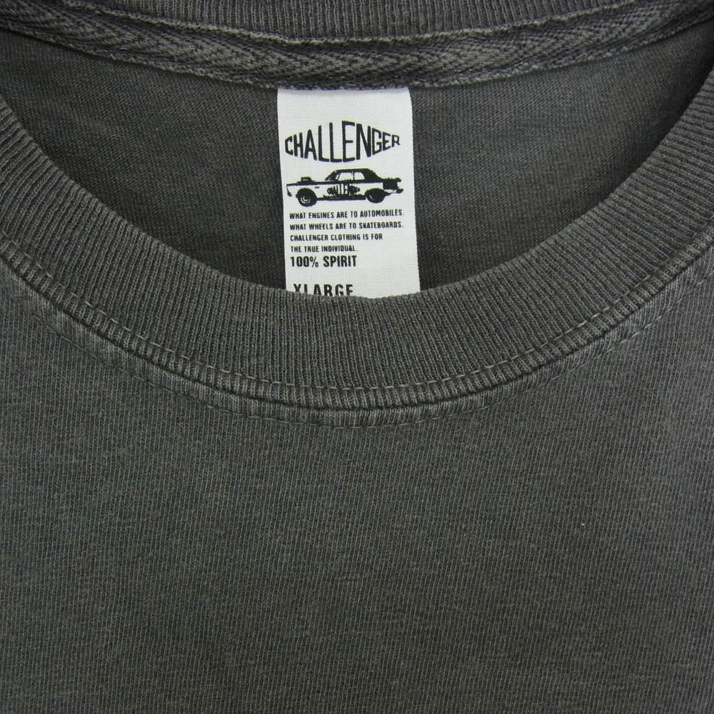 CHALLENGER チャレンジャー 23AW LS B.D SOUTH TIGER TEE タイガー 長袖 Tシャツ グレー系 XL【中古】