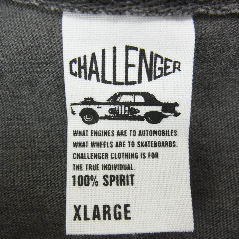CHALLENGER チャレンジャー 23AW LS B.D SOUTH TIGER TEE タイガー 長袖 Tシャツ グレー系 XL【中古】