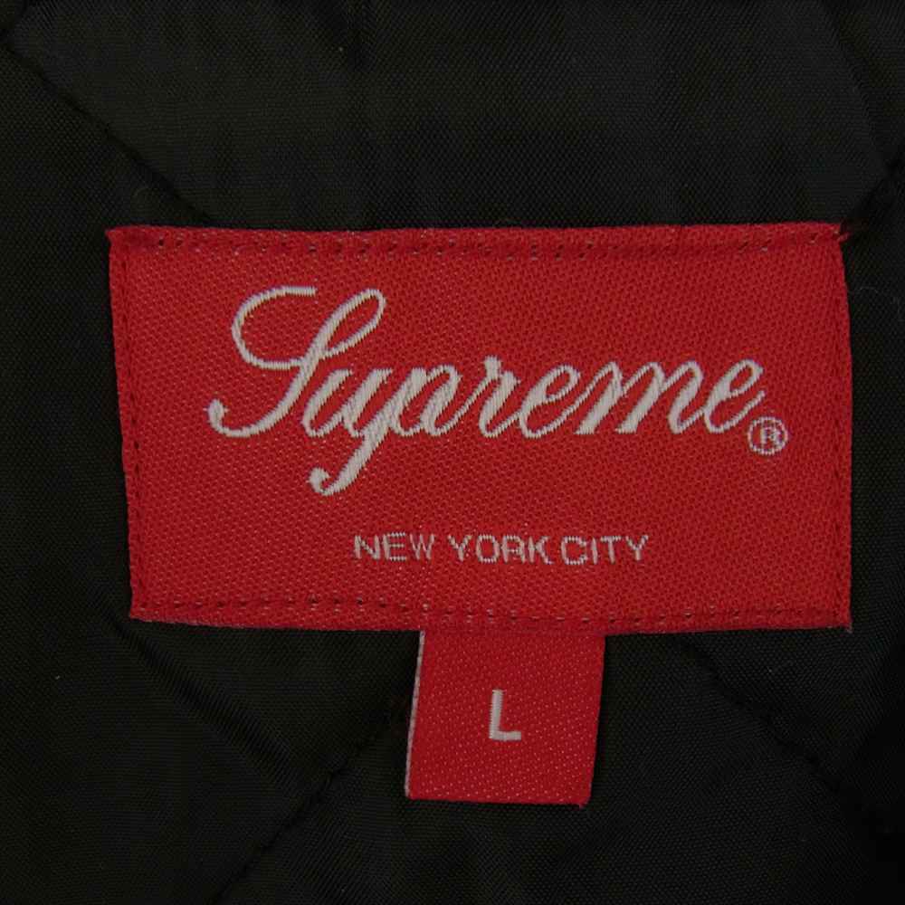Supreme シュプリーム 20AW Quilted Flannel Shirt 裏地キルティング チェック ネル シャツ ブルー系【中古】