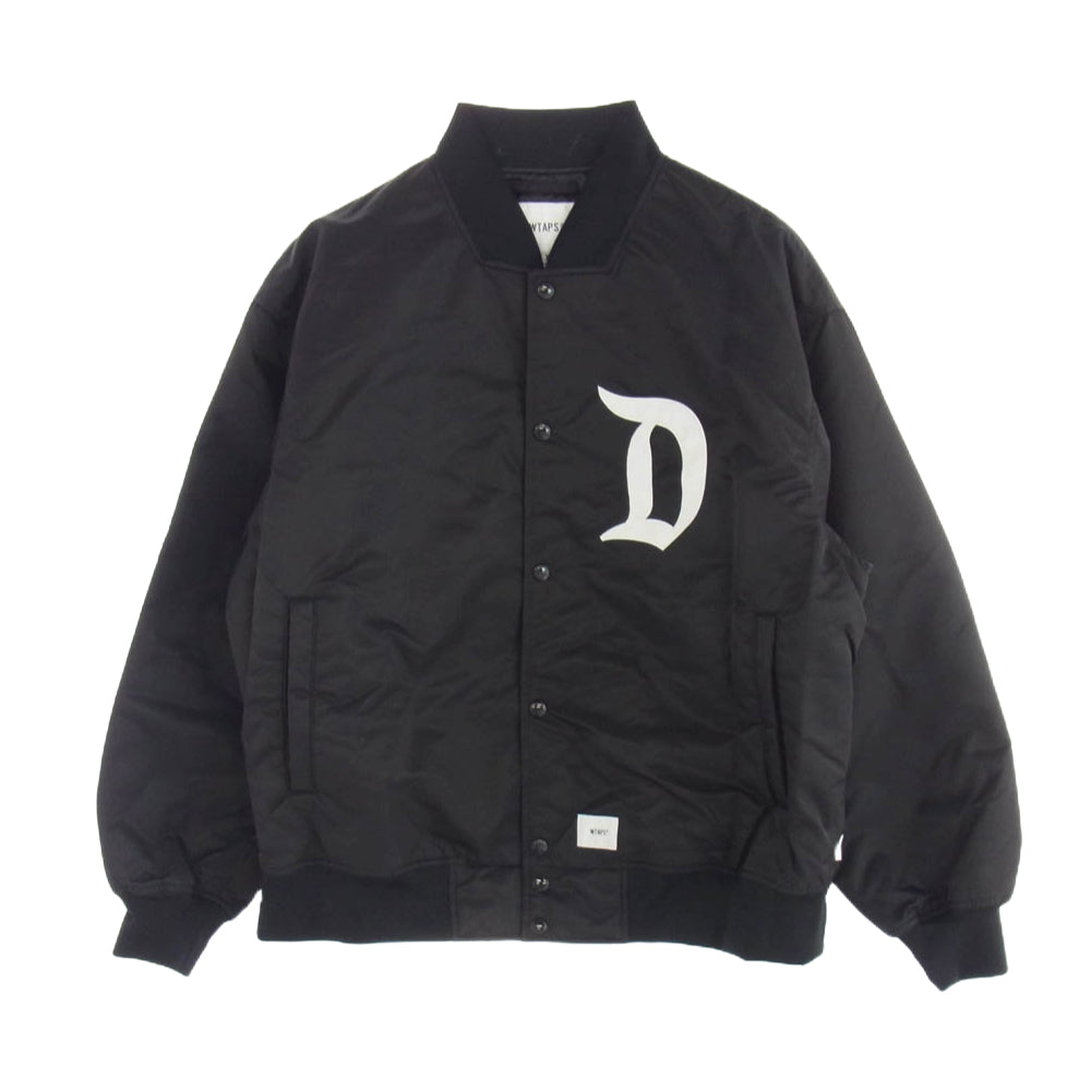 WTAPS ダブルタップス 23SS 231TQDT-JKM01 TEAM JACKET NYLON TWILL チーム ジャケット ナイロン ツイル ブラック系 03【新古品】【未使用】【中古】