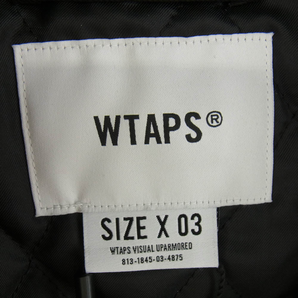 WTAPS ダブルタップス 23SS 231TQDT-JKM01 TEAM JACKET NYLON TWILL チーム ジャケット ナイロン ツイル ブラック系 03【新古品】【未使用】【中古】