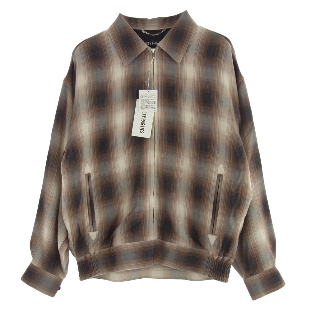 WACKO MARIA ワコマリア 24SS 24SS-WMO-BL13 OMBRE CHECK 50'S JACKET オンブレ チェック シャツ ジャケット ベージュ系 M【新古品】【未使用】【中古】