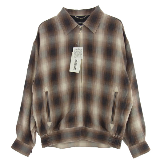 WACKO MARIA ワコマリア 24SS 24SS-WMO-BL13 OMBRE CHECK 50'S JACKET オンブレ チェック シャツ ジャケット ベージュ系 M【新古品】【未使用】【中古】