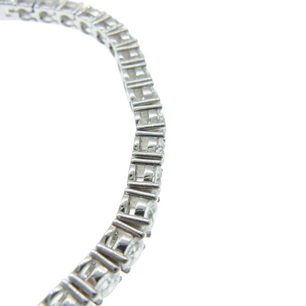 AVALANCHE アバランチ テニス ブレスレット 4ｍｍ 18cm シルバー系【美品】【中古】