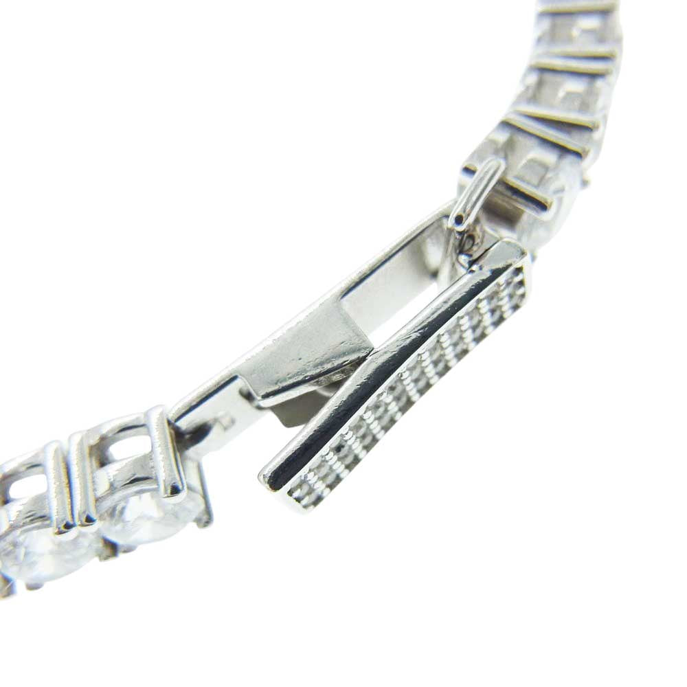 AVALANCHE アバランチ テニス ブレスレット 4ｍｍ 18cm シルバー系【美品】【中古】