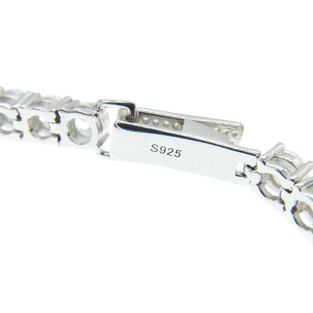 AVALANCHE アバランチ テニス ブレスレット 4ｍｍ 18cm シルバー系【美品】【中古】