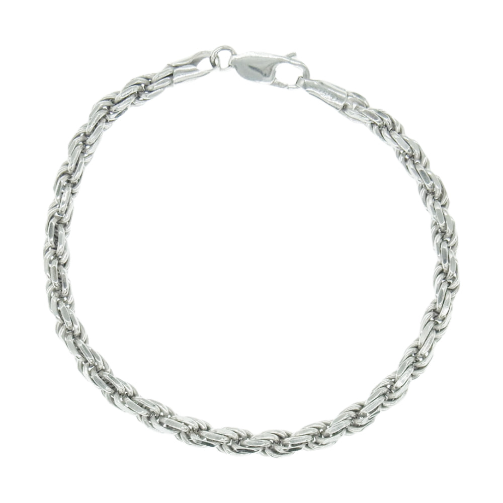 AVALANCHE アバランチ ロープ ブレスレット 4.5mm 19cm シルバー系【美品】【中古】