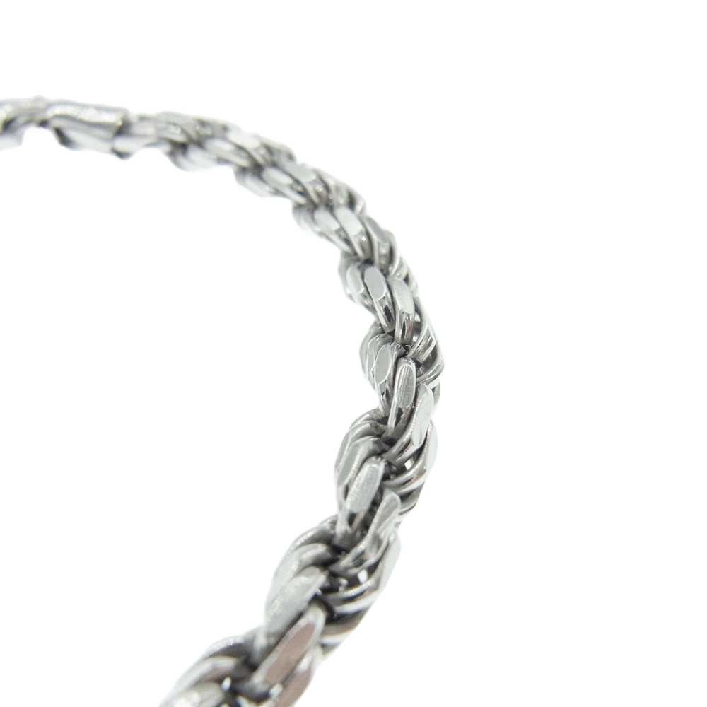 AVALANCHE アバランチ ロープ ブレスレット 4.5mm 19cm シルバー系【美品】【中古】