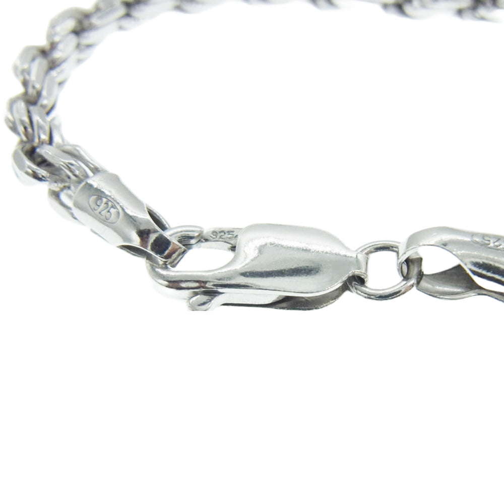 AVALANCHE アバランチ ロープ ブレスレット 4.5mm 19cm シルバー系【美品】【中古】