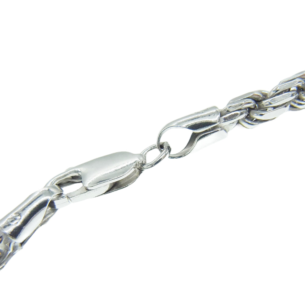 AVALANCHE アバランチ ロープ ブレスレット 4.5mm 19cm シルバー系【美品】【中古】