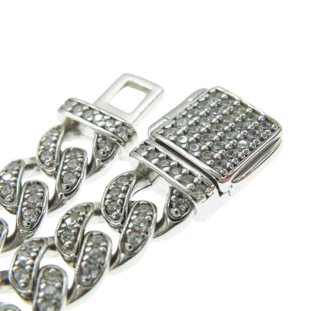 AVALANCHE アバランチ マイアミ ジルコニア ネックレス 7mm 45cm シルバー系【美品】【中古】