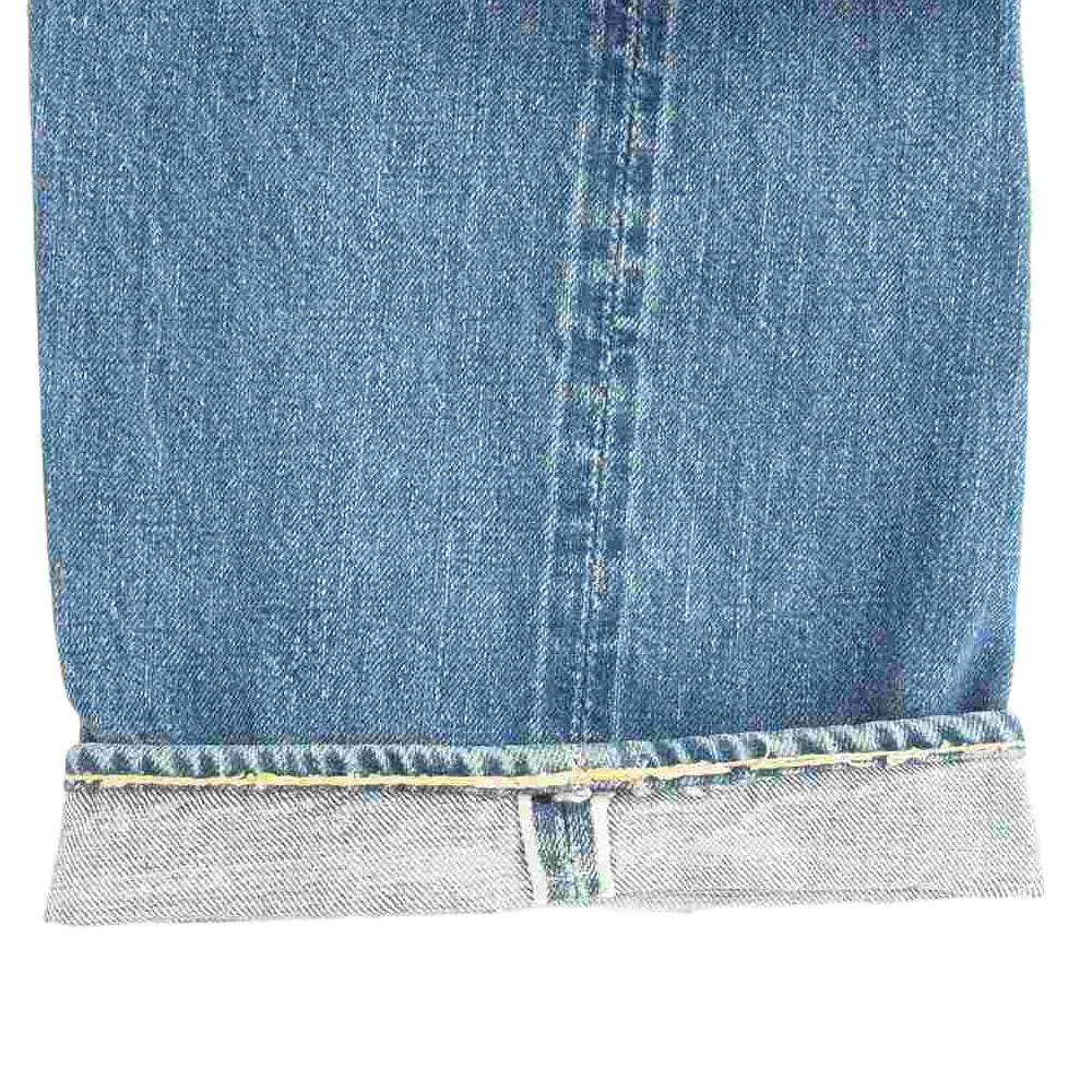 Levi's リーバイス オリジナル 50s 501XX BIGE 紙パッチ ボタン裏刻印無し 鉄製リベット刻印16 オフセット デニムパンツ ライトブルー系 W32インチ程度【中古】
