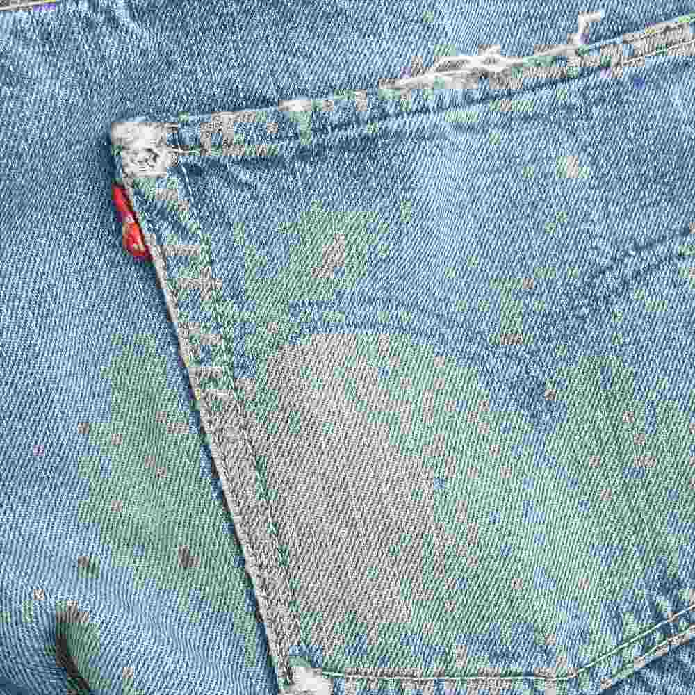 Levi's リーバイス オリジナル 50s 501XX BIGE 紙パッチ ボタン裏刻印無し 鉄製リベット刻印16 オフセット デニムパンツ ライトブルー系 W32インチ程度【中古】