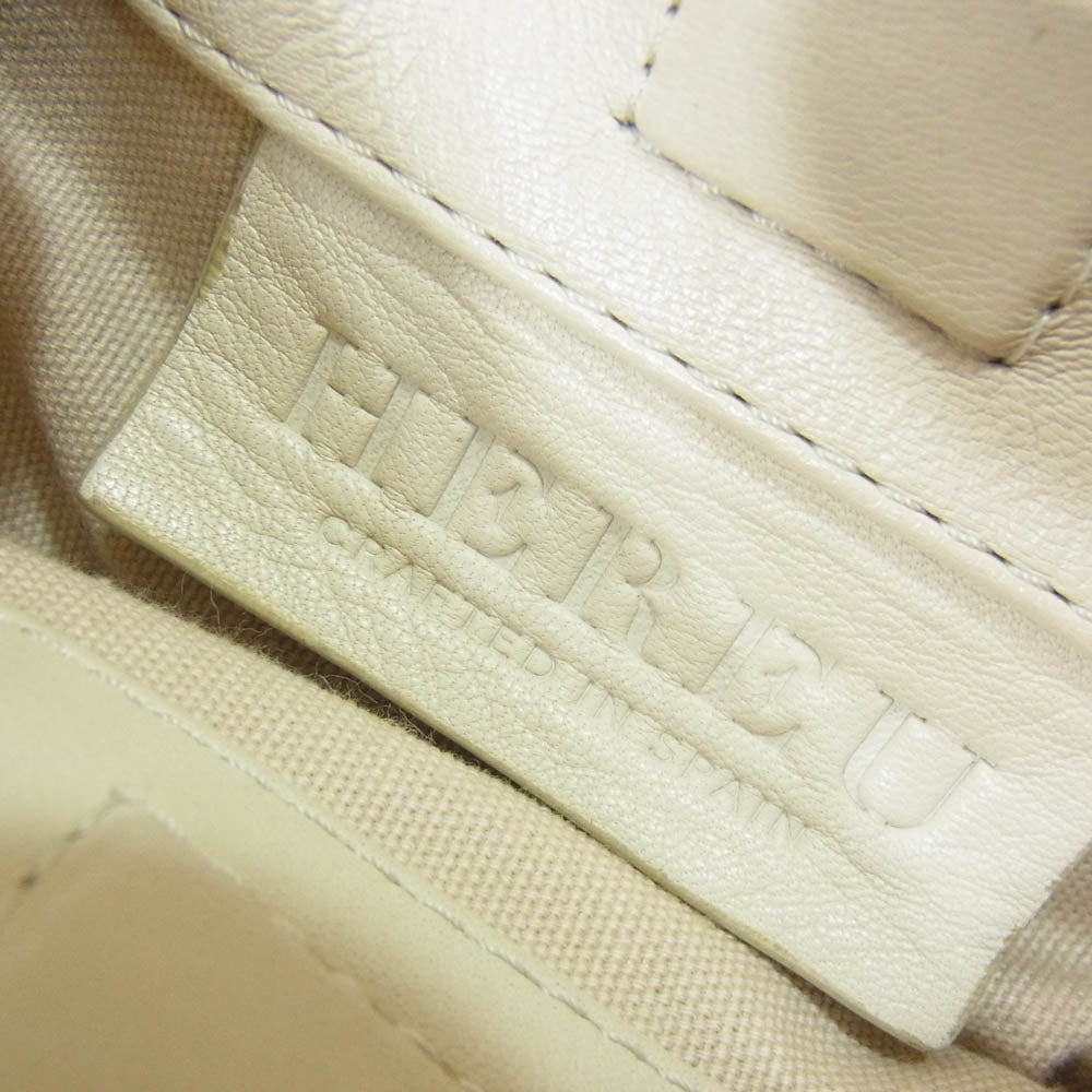 ヘリュー Bombon bag レザー ボンボン ショルダーバッグ ショルダーポシェット オフホワイト系【中古】