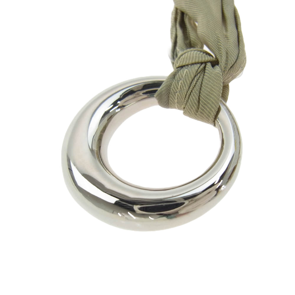 JIL SANDER ジルサンダー Ripple リップル Oリング スカーフ ネックレス グレー系【中古】