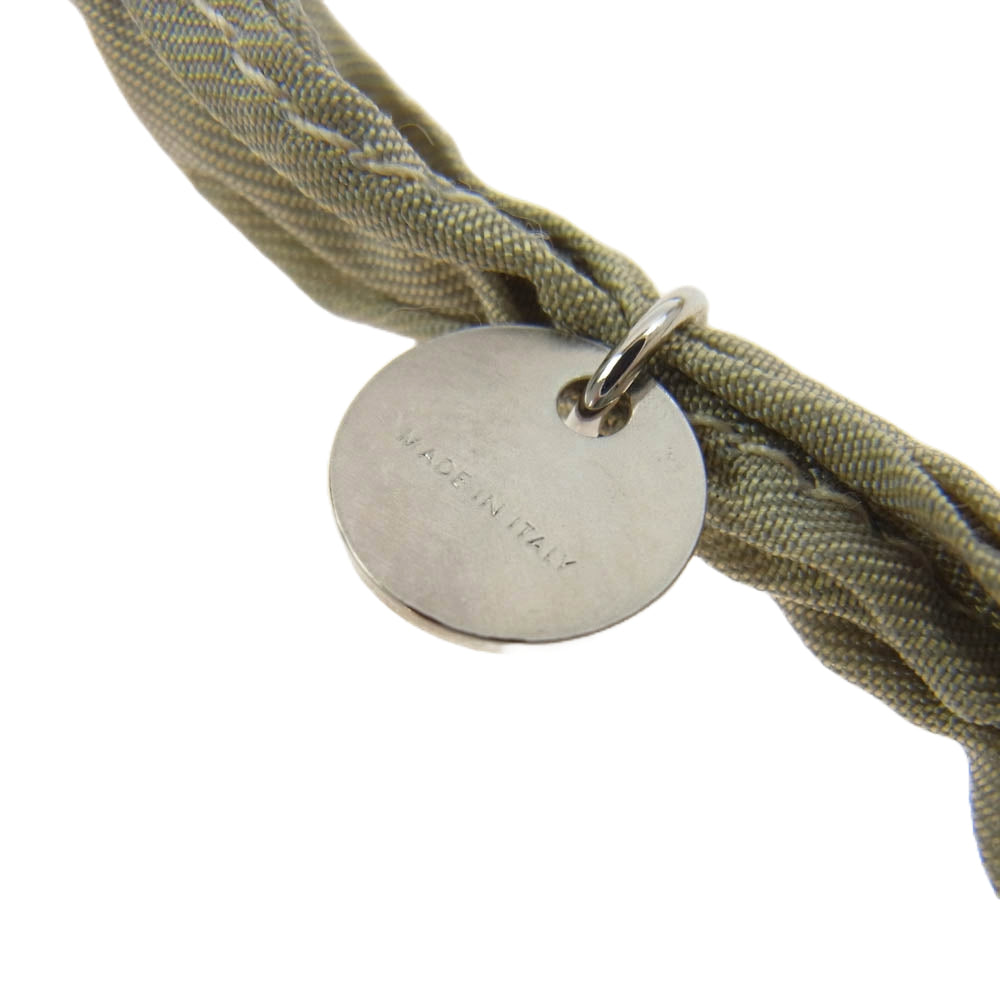 JIL SANDER ジルサンダー Ripple リップル Oリング スカーフ ネックレス グレー系【中古】