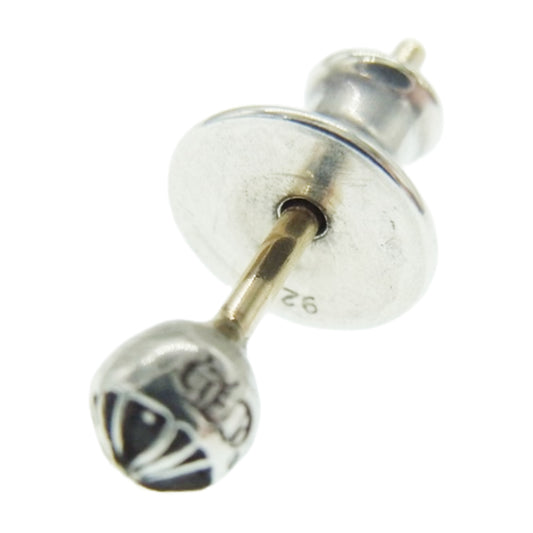 CHROME HEARTS クロムハーツ（原本有） STUD CRS BALL MINI スタッド ミニクロスボール ピアス シルバー系【中古】
