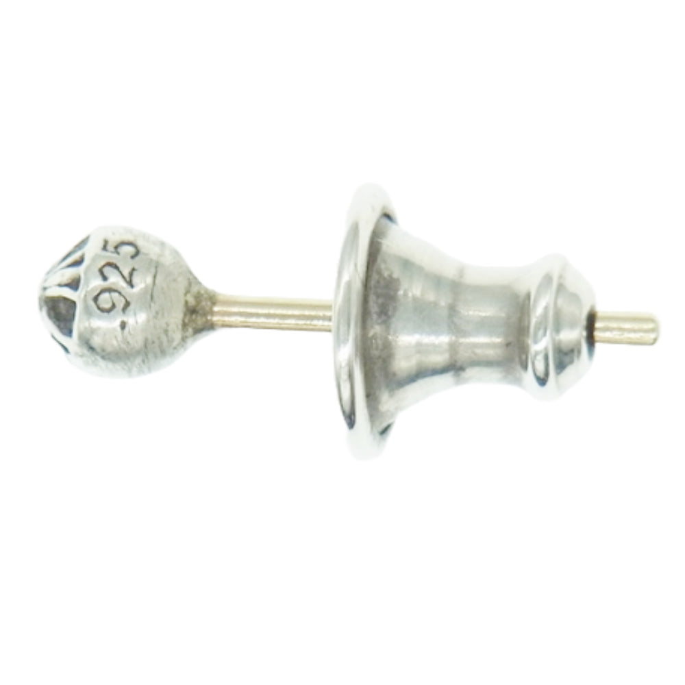 CHROME HEARTS クロムハーツ（原本有） STUD CRS BALL MINI スタッド ミニクロスボール ピアス シルバー系【中古】