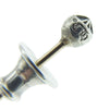 CHROME HEARTS クロムハーツ（原本有） STUD CRS BALL MINI スタッド ミニクロスボール ピアス シルバー系【中古】