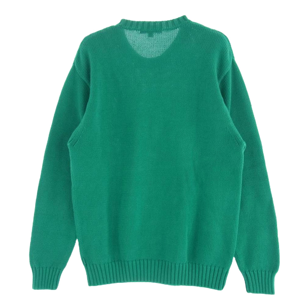 Supreme シュプリーム 16SS Tackle Twill Sweater タックル ツイル セーター クルーネック ニット グリーン系 S【中古】