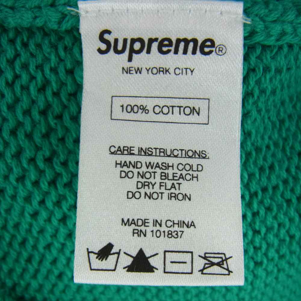 Supreme シュプリーム 16SS Tackle Twill Sweater タックル ツイル セーター クルーネック ニット グリーン系 S【中古】