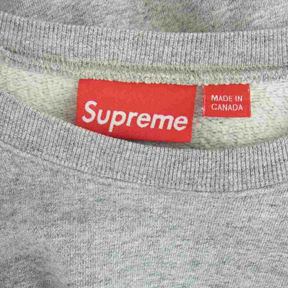 Supreme シュプリーム 12AW Felt Arc crewneck アーチロゴ クルーネック スウェット グレー系 S【中古】