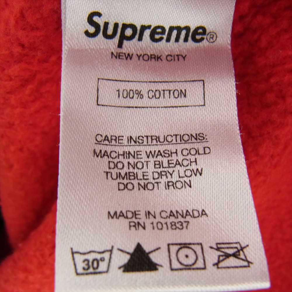 Supreme シュプリーム 18AW Split Crewneck Sweatshirt スプリット アーチロゴ クルーネック スウェット トレーナー バイカラー ネイビー系 レッド系 S【中古】