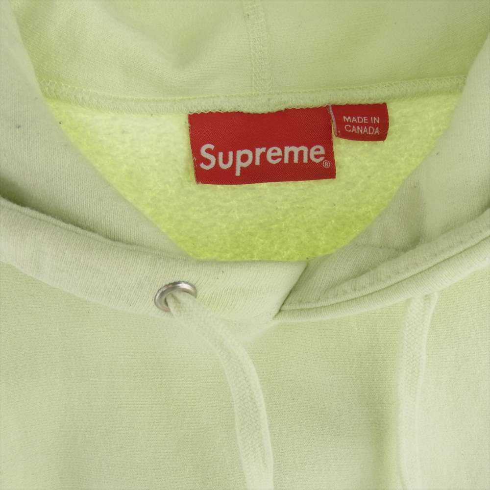 Supreme シュプリーム 17AW ワングラム期 box logo hooded sweatshirt ボックスロゴ プルオーバー スウェット パーカー フーディ ペールライム ライトグリーン系 S【中古】