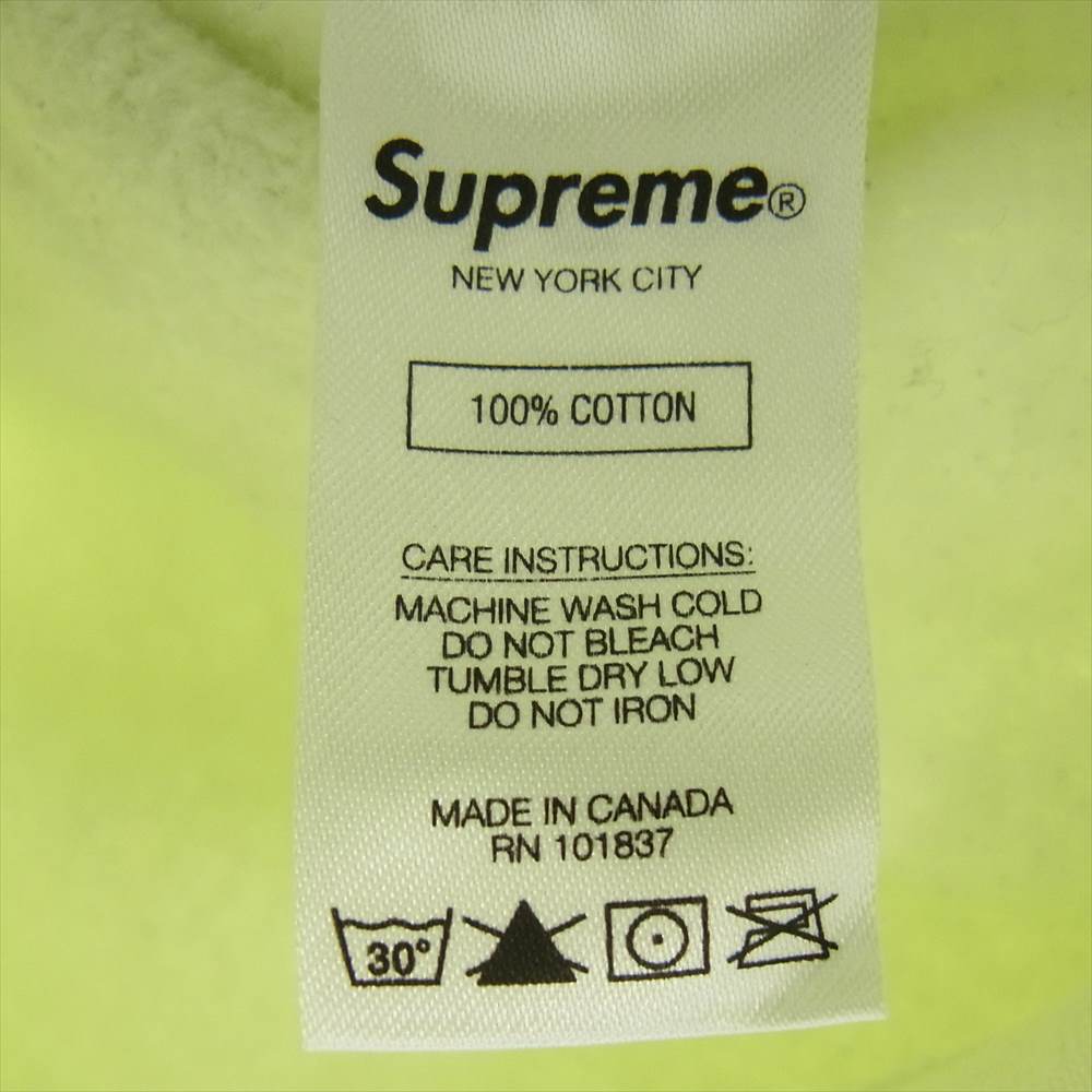 Supreme シュプリーム 17AW ワングラム期 box logo hooded sweatshirt ボックスロゴ プルオーバー スウェット パーカー フーディ ペールライム ライトグリーン系 S【中古】