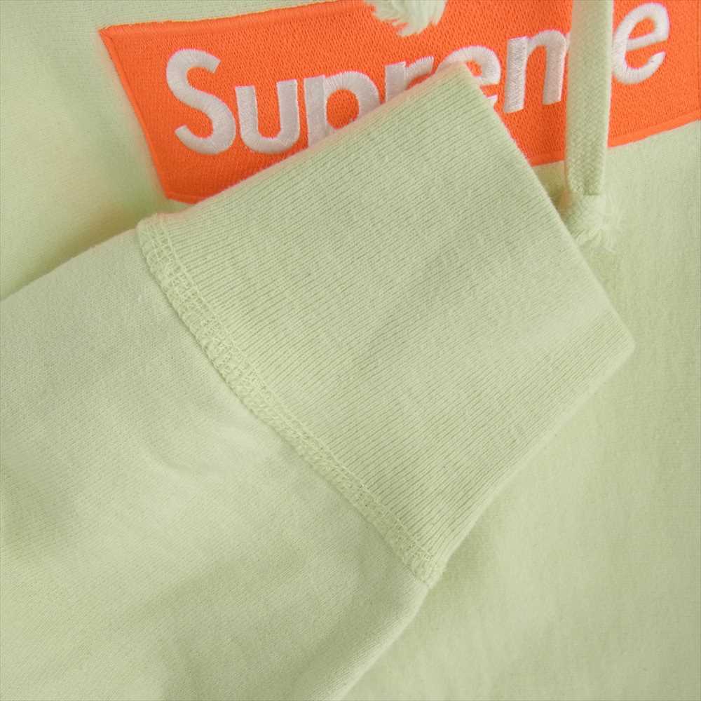 Supreme シュプリーム 17AW ワングラム期 box logo hooded sweatshirt ボックスロゴ プルオーバー スウェット パーカー フーディ ペールライム ライトグリーン系 S【中古】