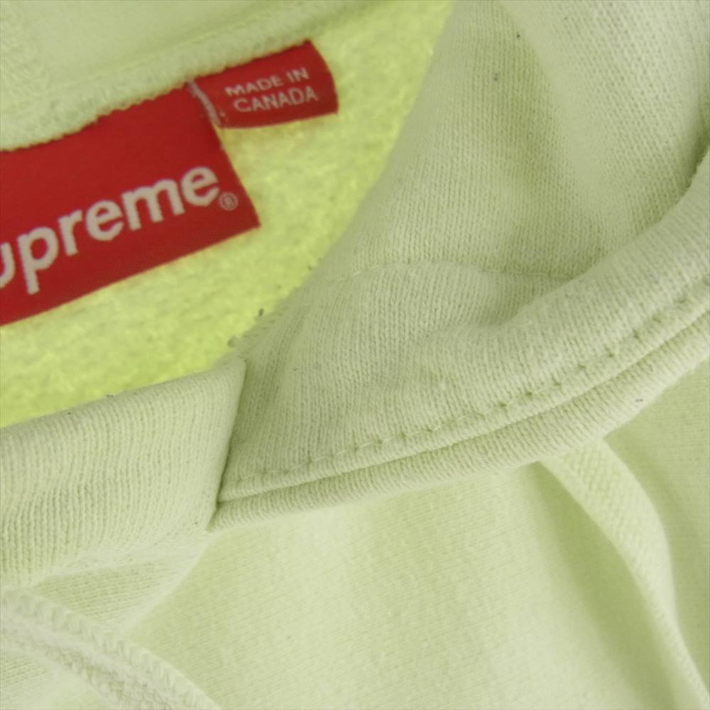 Supreme シュプリーム 17AW ワングラム期 box logo hooded sweatshirt ボックスロゴ プルオーバー スウェット パーカー フーディ ペールライム ライトグリーン系 S【中古】
