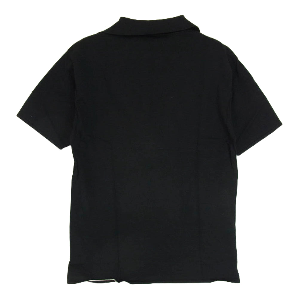 ARMANI JEANS アルマーニ・ジーンズ Z6W32TR-12 Vネック 半袖 ポロシャツ ブラック系 L【中古】