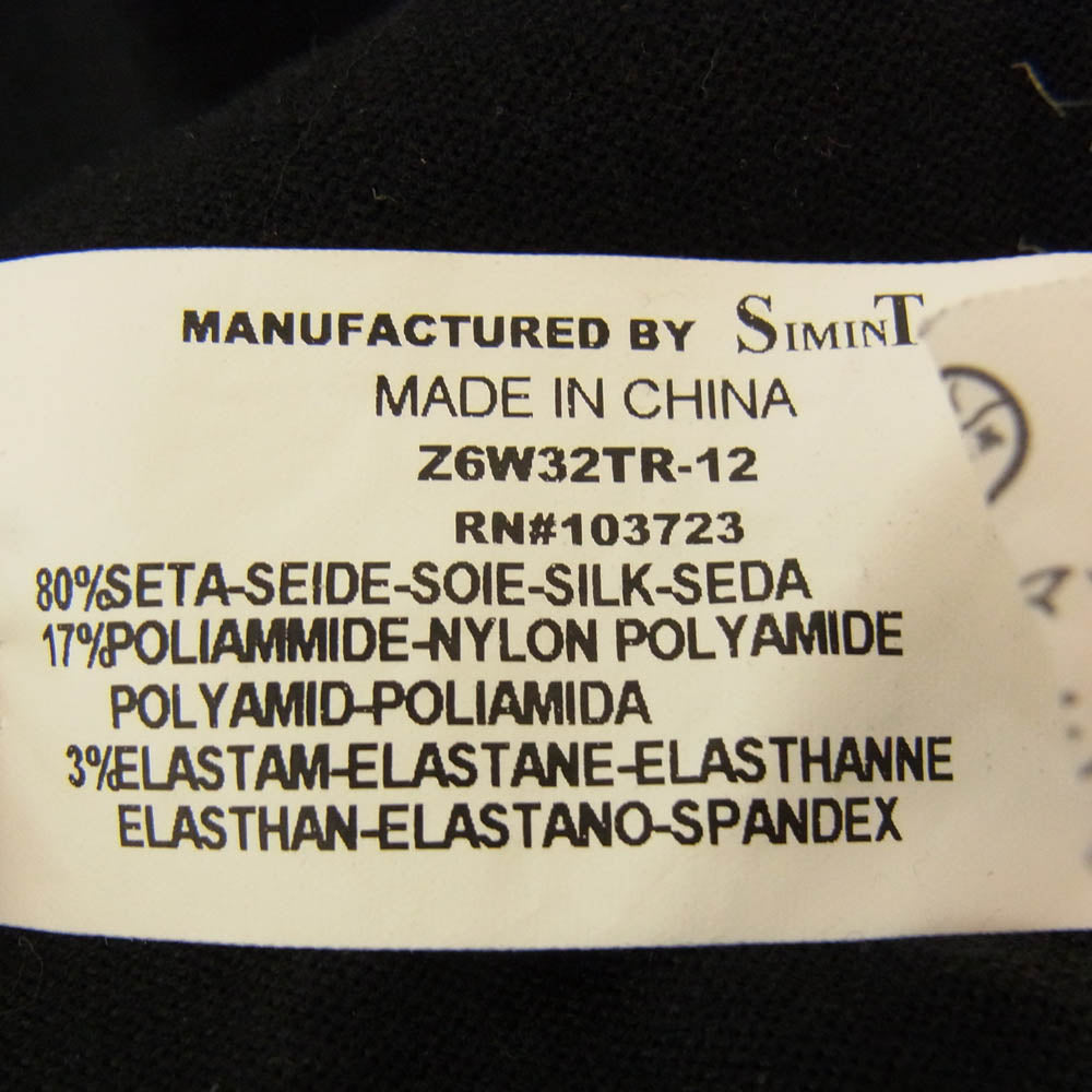 ARMANI JEANS アルマーニ・ジーンズ Z6W32TR-12 Vネック 半袖 ポロシャツ ブラック系 L【中古】